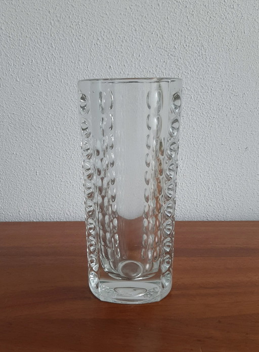 Vase Vintage Sklo Dessiné par Rudolf Jurnikl 1963