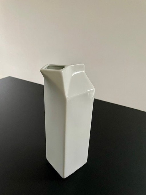 Vase à plateau de lait 24 cm de haut