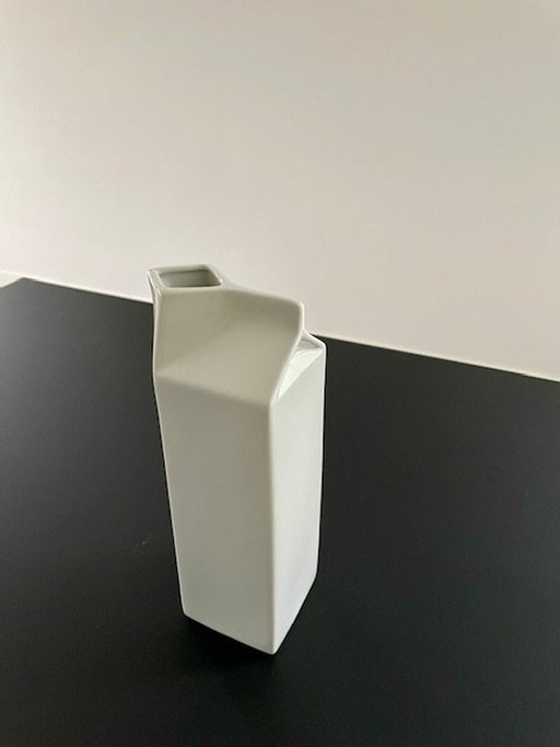 Vase à plateau de lait 24 cm de haut