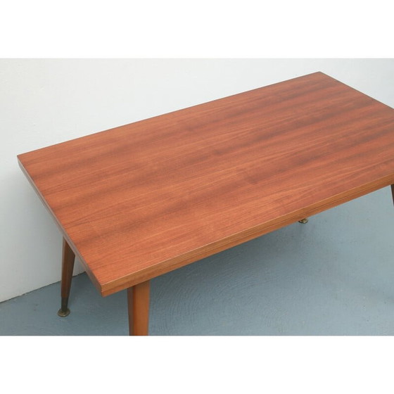 Image 1 of Table basse pliante vintage en noyer, 1960s