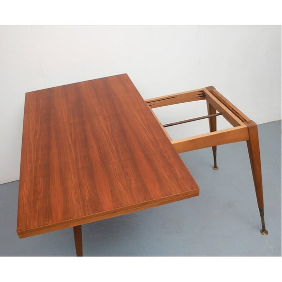 Image 1 of Table basse pliante vintage en noyer, 1960s