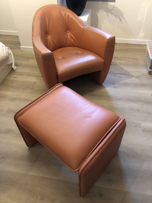 Leolux Carabita Armchair With Hocker