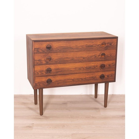 Image 1 of Commode vintage danoise en palissandre à quatre tiroirs par Hvidt et Mølgaard, années 1960