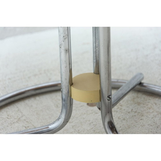 Image 1 of Table basse vintage Bauhaus en chrome, Tchécoslovaquie, années 1930