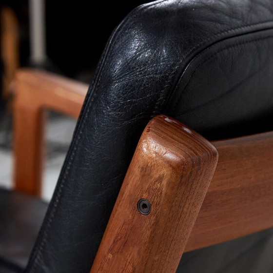 Image 1 of Ensemble de salon vintage en cuir "Senator" par Ole Wanscher pour France et Fils, 1960