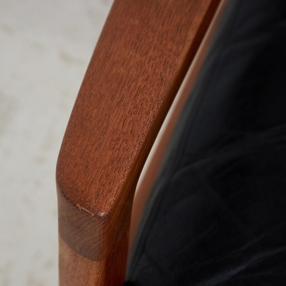 Image 1 of Ensemble de salon vintage en cuir "Senator" par Ole Wanscher pour France et Fils, 1960