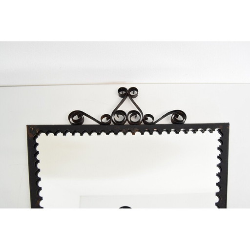 Miroir mural du milieu du siècle, Tchécoslovaquie années 1960