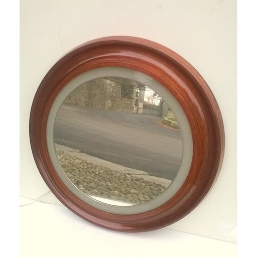 Miroir vintage avec lumière intégrée, Italie 1960