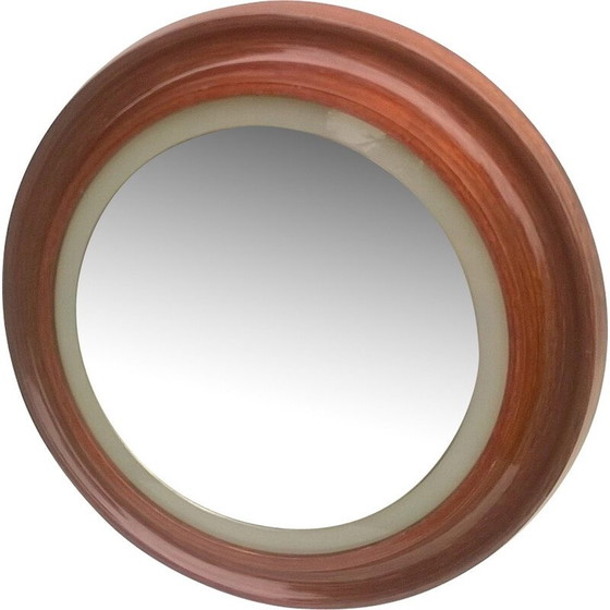 Image 1 of Miroir vintage avec lumière intégrée, Italie 1960