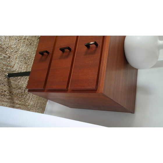 Image 1 of Commode vintage en teck foncé avec 6 tiroirs, Danemark
