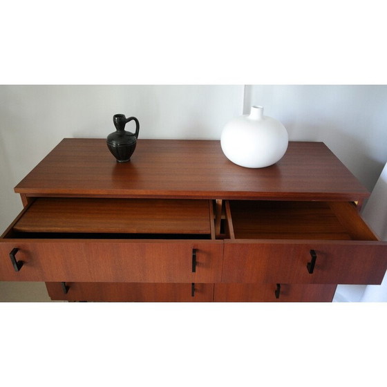 Image 1 of Commode vintage en teck foncé avec 6 tiroirs, Danemark