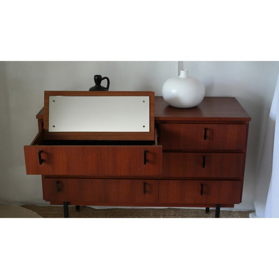 Image 1 of Commode vintage en teck foncé avec 6 tiroirs, Danemark