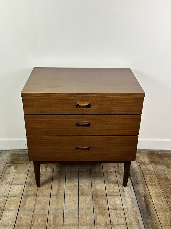 Image 1 of Commode Anglaise En Teck Vintage 1960 Wrighton