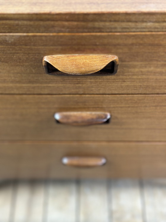 Image 1 of Commode Anglaise En Teck Vintage 1960 Wrighton