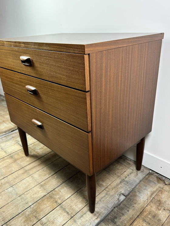 Image 1 of Commode Anglaise En Teck Vintage 1960 Wrighton