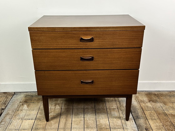 Image 1 of Commode Anglaise En Teck Vintage 1960 Wrighton