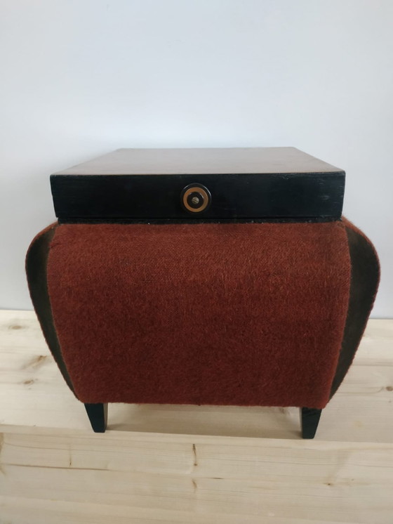 Image 1 of Vintage Art Deco (Style) Sewing Storage Furniture Side Table