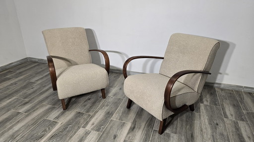 Fauteuils By Jindrich Halabala