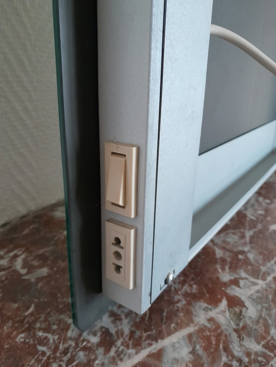 Image 1 of Miroir À Ampoules Vintage Isa Italie 1980 