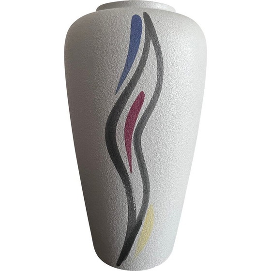 Image 1 of Vase vintage allemand en céramique texturée, 1950