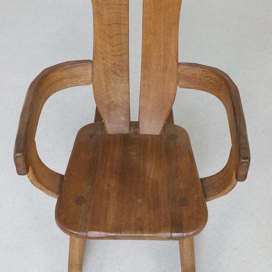 Image 1 of Fauteuil à bascule Brutalist De Puydt, 1970S