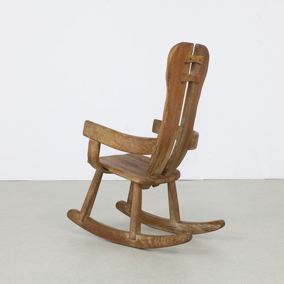 Image 1 of Fauteuil à bascule Brutalist De Puydt, 1970S