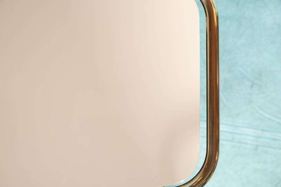 Image 1 of Chariot de service vintage en laiton des années 60, Chariot de bar en laiton du milieu du siècle dernier