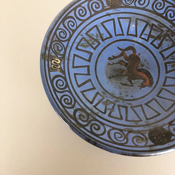 Image 1 of Assiette en céramique vintage par Hans Welling pour Ceramano, Allemagne 1960