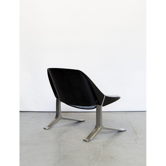 Image 1 of Paire de fauteuils vintage en aluminium et denim de Knut Hesterberg pour Selectform, Allemagne 1970s