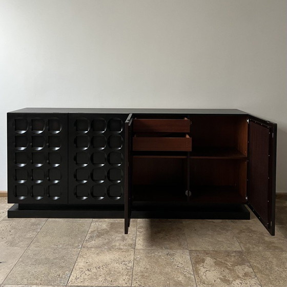 Image 1 of Buffet bas noir vintage, Belgique 1970