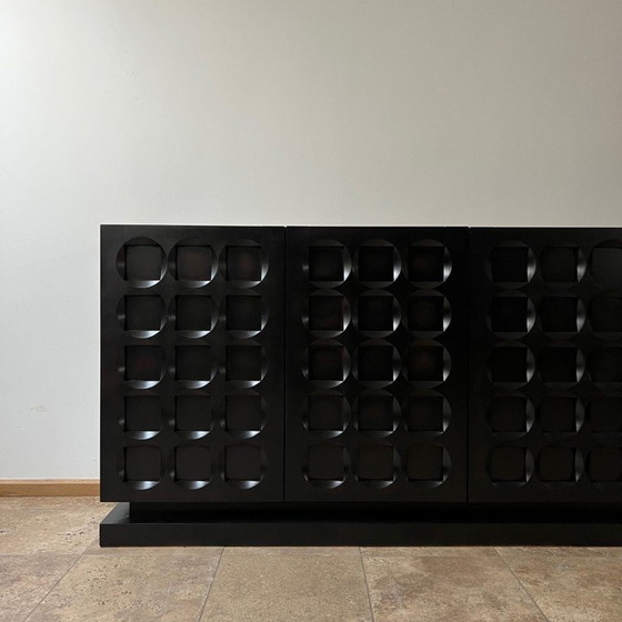 Image 1 of Buffet bas noir vintage, Belgique 1970