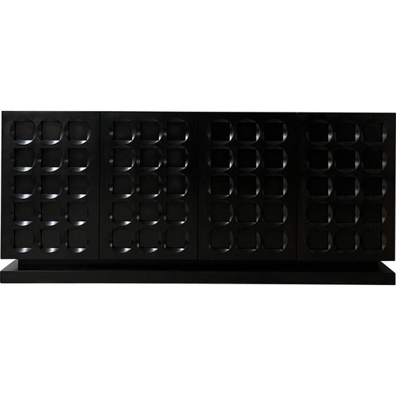 Image 1 of Buffet bas noir vintage, Belgique 1970