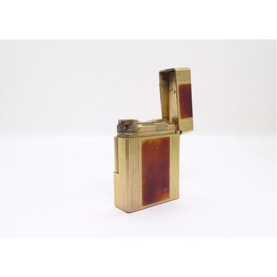 Image 1 of Briquet vintage de luxe plaqué en or jaune pour La Maison S.t. Dupont