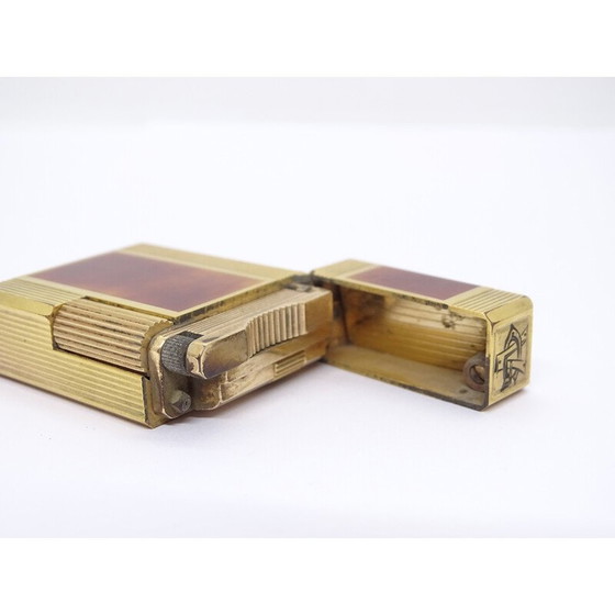 Image 1 of Briquet vintage de luxe plaqué en or jaune pour La Maison S.t. Dupont