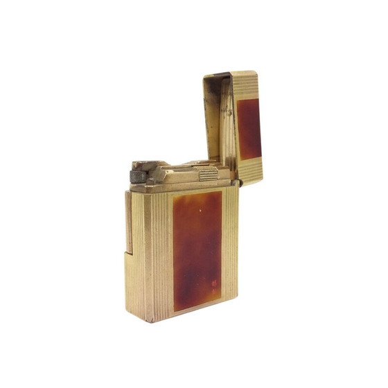 Image 1 of Briquet vintage de luxe plaqué en or jaune pour La Maison S.t. Dupont