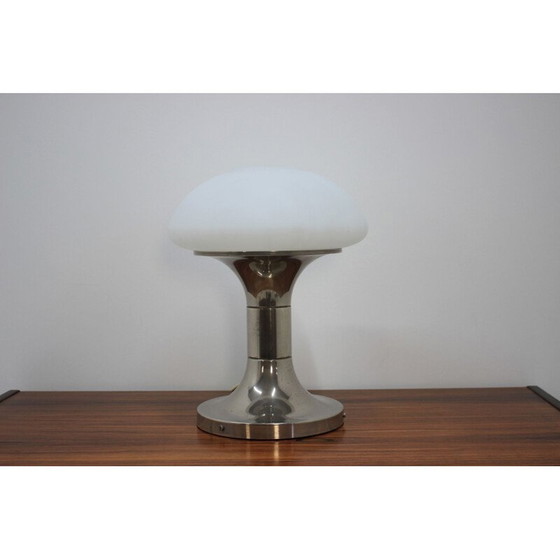 Image 1 of Lampe vintage en verre et métal, Allemagne 1980