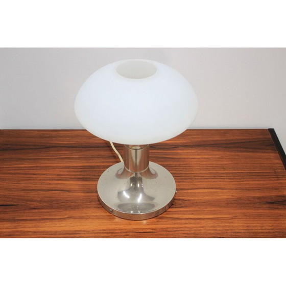 Image 1 of Lampe vintage en verre et métal, Allemagne 1980