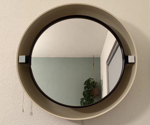 Miroir vintage Allibert avec éclairage