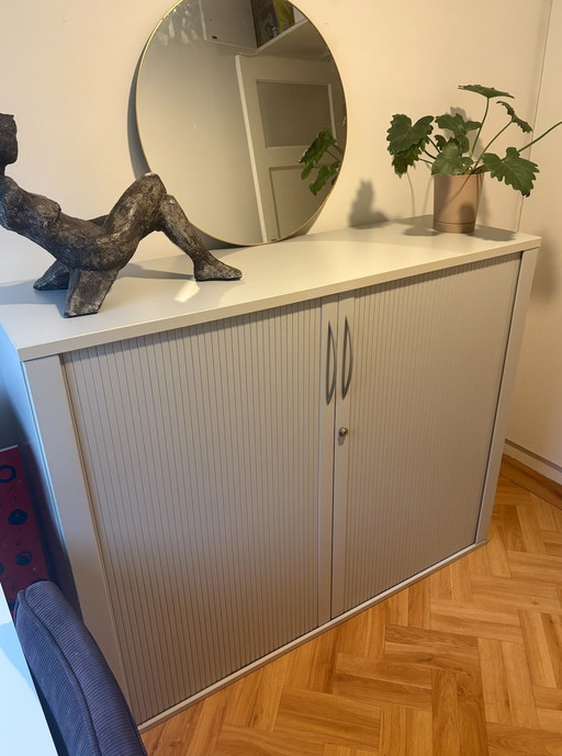 Armoire de rangement à porte tambour - 107X135X42 Cm