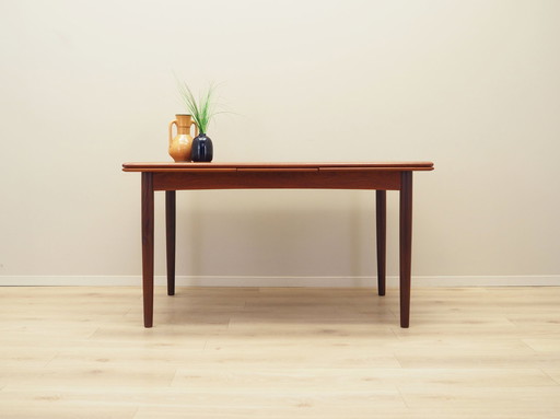 Table en teck, Design danois, 1970S, Production : Danemark