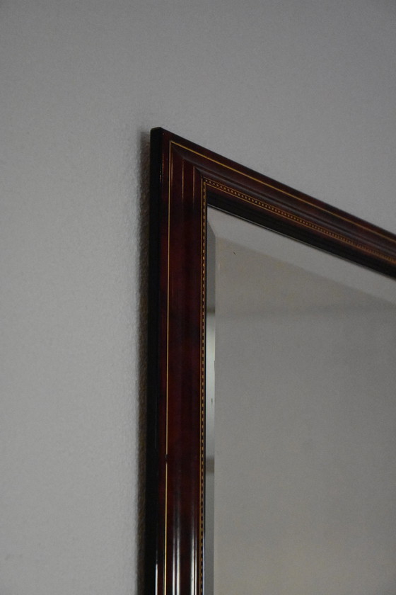 Image 1 of 2 grands miroirs avec verre à facettes et détails dorés