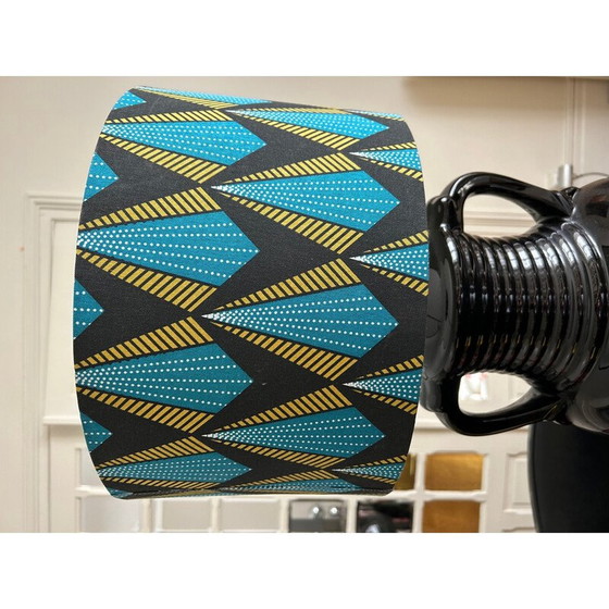 Image 1 of Lampe vintage en céramique noire, 1970