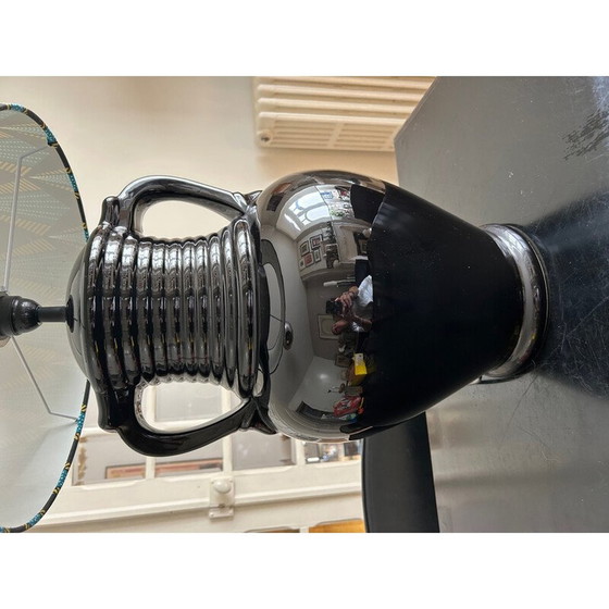 Image 1 of Lampe vintage en céramique noire, 1970