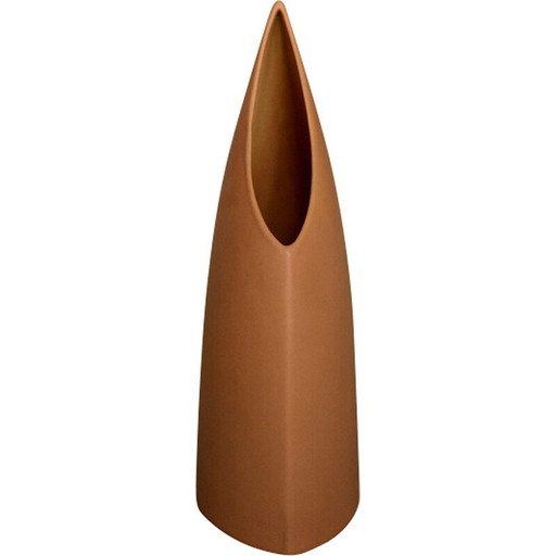 Vase vintage en grès rouge brique pour Asa Selection, Allemagne 1980