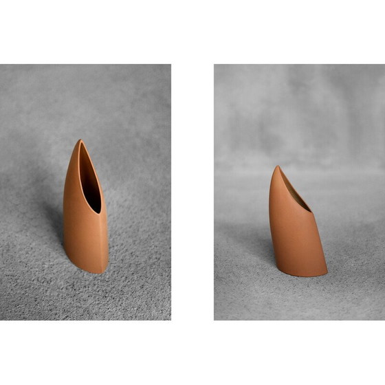 Image 1 of Vase vintage en grès rouge brique pour Asa Selection, Allemagne 1980