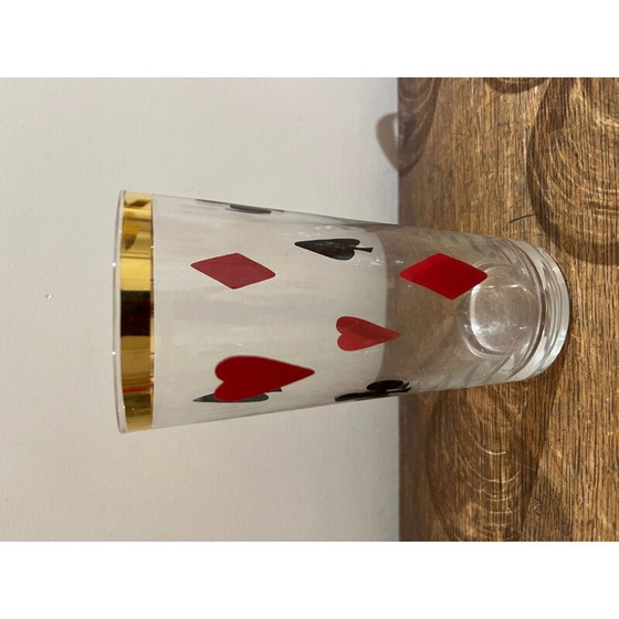 Image 1 of Ensemble de carafes et de verres vintage, 1950