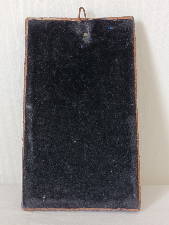 Image 1 of Plaque Religieuse en Terre Cuite Vallauris Vintage