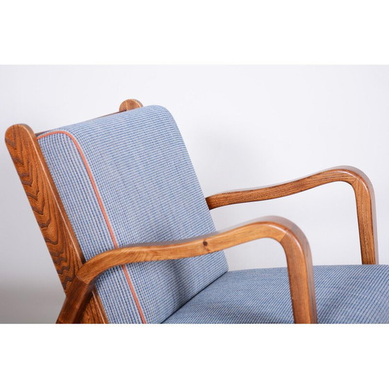 Image 1 of Paire de fauteuils en frêne Art déco par Jan Vanek, Tchécoslovaquie 1940