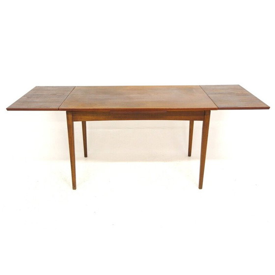 Image 1 of Table de salle à manger vintage avec plateaux rétractables