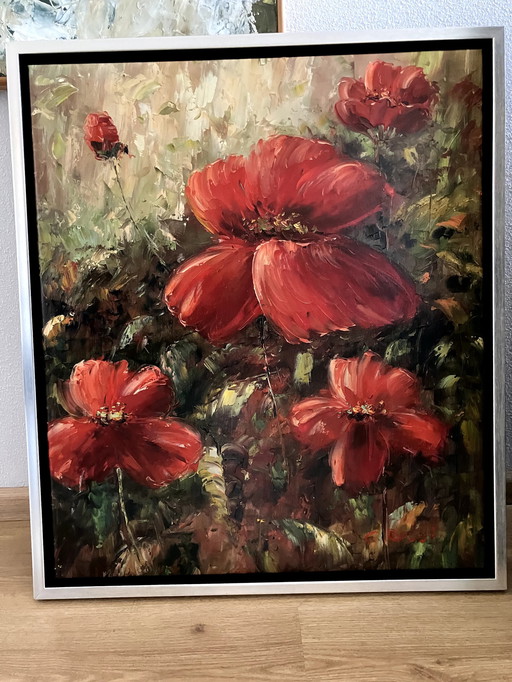 Peinture de coquelicots Carlo Rossi